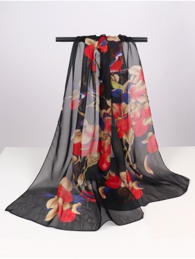 Chiffon Floral Fashion Scarf